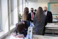 Boris Johnson and Rishi Sunak visit King Solomon Academy