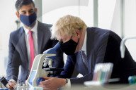 Boris Johnson and Rishi Sunak visit King Solomon Academy
