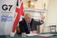 Prime Minister Boris Johnson Virtual G7 Business Round Table