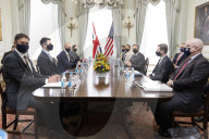 Foreign Secretary Dominic Raab meets US SoS Blinken G7 Billat