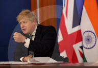 Boris Johnson virtual meeting with Prime Minister Modi
