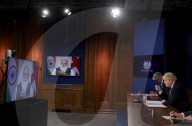 Boris Johnson virtual meeting with Prime Minister Modi