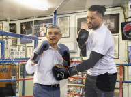 The Mayor of London, Sadiq Khan on the campaign trail, visits the Earlsfield Amateur Boxing Club in Garratt Lane Earlsfield.

The Mayor of London, Sadiq Khan visits the Earlsfield Amateur Boxing Club in Garratt Lane