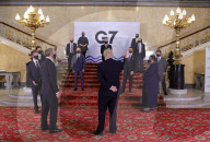 The Prime Minister Boris Johnson visits the G7 foreign leaders meeting