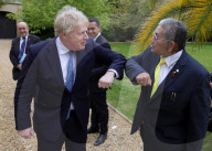 The Prime Minister Boris Johnson visits the G7 foreign leaders meeting