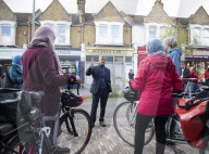 Sadiq Khan, Labour's Mayor of London candidate on the election trail in Leyton, London.