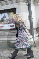 Boris Johnson and Carrie Symonds arrive to vote today in Westminster.