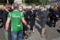 NEWS - Kundgebung von Alitalia Beschäftigten in Rom