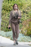 LeAnn Rimes is seen makeup free running errands in Santa Monica. 
