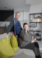 Dutch couple become Europe’s first inhabitants of a 3D-printed house. New home in shape of boulder is first legally habitable property with load-bearing walls made using 3D-printing technology
