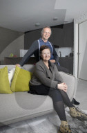 Dutch couple become Europe’s first inhabitants of a 3D-printed house. New home in shape of boulder is first legally habitable property with load-bearing walls made using 3D-printing technology