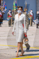 Letizia bei der Übergabe der Nationalflagge als Standarte an die Luftfahrtakademie des Heeres in Colmenar Viejo