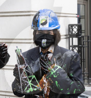 BP AGM Protest outside BP Offices in central London.
