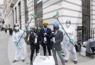 BP AGM Protest outside BP Offices in central London.