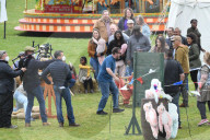 After Life series 3: Funfair set up in Hemel Hempstead park as Ricky Gervais starts filming Netflix show