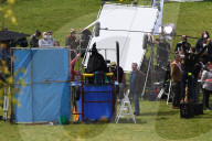 After Life series 3: Funfair set up in Hemel Hempstead park as Ricky Gervais starts filming Netflix show