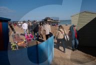 English seaside resorts coming out of lockdown. Photographer Andy Hall visited Southend, Margate, Broadstairs, Bournemouth and Whitstable over Easter and May bank holidays to take a look at the ‘new normal’.