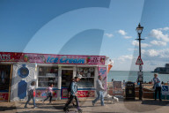 English seaside resorts coming out of lockdown. Photographer Andy Hall visited Southend, Margate, Broadstairs, Bournemouth and Whitstable over Easter and May bank holidays to take a look at the ‘new normal’.