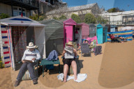 English seaside resorts coming out of lockdown. Photographer Andy Hall visited Southend, Margate, Broadstairs, Bournemouth and Whitstable over Easter and May bank holidays to take a look at the ‘new normal’.