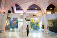 Shara Hughes' exhibition at the Garden Museum, London