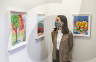 Shara Hughes' exhibition at the Garden Museum, London