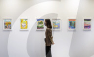 Shara Hughes' exhibition at the Garden Museum, London