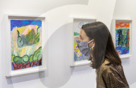 Shara Hughes' exhibition at the Garden Museum, London