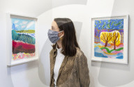 Shara Hughes' exhibition at the Garden Museum, London