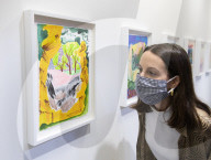 Shara Hughes' exhibition at the Garden Museum, London