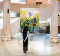 Shara Hughes' exhibition at the Garden Museum, London