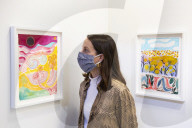 Shara Hughes' exhibition at the Garden Museum, London