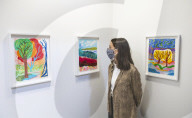 Shara Hughes' exhibition at the Garden Museum, London