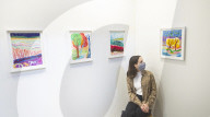 Shara Hughes' exhibition at the Garden Museum, London