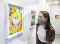 Shara Hughes' exhibition at the Garden Museum, London