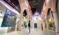 Shara Hughes' exhibition at the Garden Museum, London