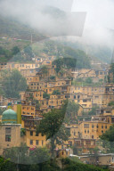 Mountain side, terraced town, Masuleh, Iran