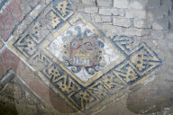 Huaca del sol y de la luna, precolombian structure, polychrome friezes