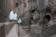 Bet Golgotha and Bet Mikael churches. Lalibela Rock Hewn Churches. Northern Ethiopia.