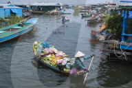 Kompong Luong floating village. Tonle Sap lake. Cambodia.