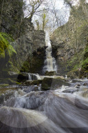 Mill Gill Force waterfall, Askrigg, Wensleydale, North Yorkshire, Yorkshire, England, United Kingdom, Europe