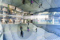 View of  New Street Station, Birmingham, West Midlands, UK. (New Street Station was recently modernised and opened on 20th September 2015.)