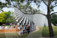 The 2016 Serpentine Pavilion by Bjarke Ingels, Serpentine Gallery, Hyde Park, London W2, England, United Kingdom, Europe