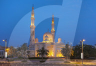 Dubai Jumeirah Mosque at night, Dubai, United Arab Emirates, Middle East