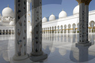 The Sheikh Zayed Grand Mosque. Abu Dhabi. United Arab Emirates.