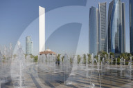 Skyscraper ADNOC Headquarters, 342 m. Abu Dhabi. United Arab Emirates.