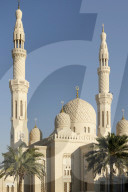 Jumeirah Mosque is built in the medieval Fatimid tradition. Dubai. United Arab Emirates.