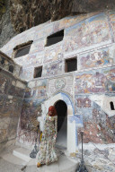 Turkey, Black Sea Coast, frescoes at Sumela Monastery, Greek Orthodox Monastery of the Virgin Mary