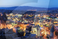 Turkey, Central Anatolia, Cappadocia, landscape at Goreme, Unesco World Heritage site