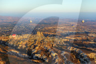 Turkey, Central Anatolia, Cappadocia, balloon flight over Goreme, Unesco World Heritage site