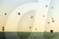 Turkey, Central Anatolia, Cappadocia, balloon flight over Goreme, Unesco World Heritage site